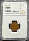1878 INDIAN HEAD CENT NGC VF30 BN 11EDA25