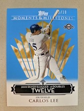 2008 Topps Moments & Milestones Blue Carlos Lee #127-12 Silver Slugger /10