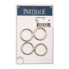 Partrade 1 Inch Nickle Plated Ring