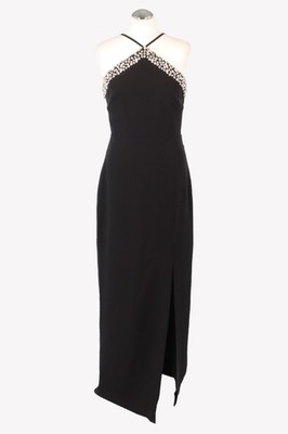 ML Monique Lhuillier Damen Kleid Gr. 36 Schwarz Abendkleid Cocktailkleid Dress