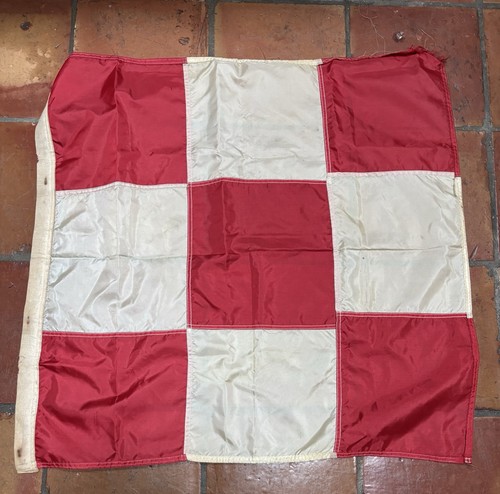 ORIGINAL 1970 US NAVY "U" FLAG YOU ARE RUNNING INTO DANGER