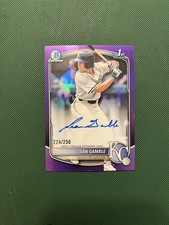 2025 Bowman Draft SEAN GAMBLE Chrome 1st Auto Purple Refractor /250