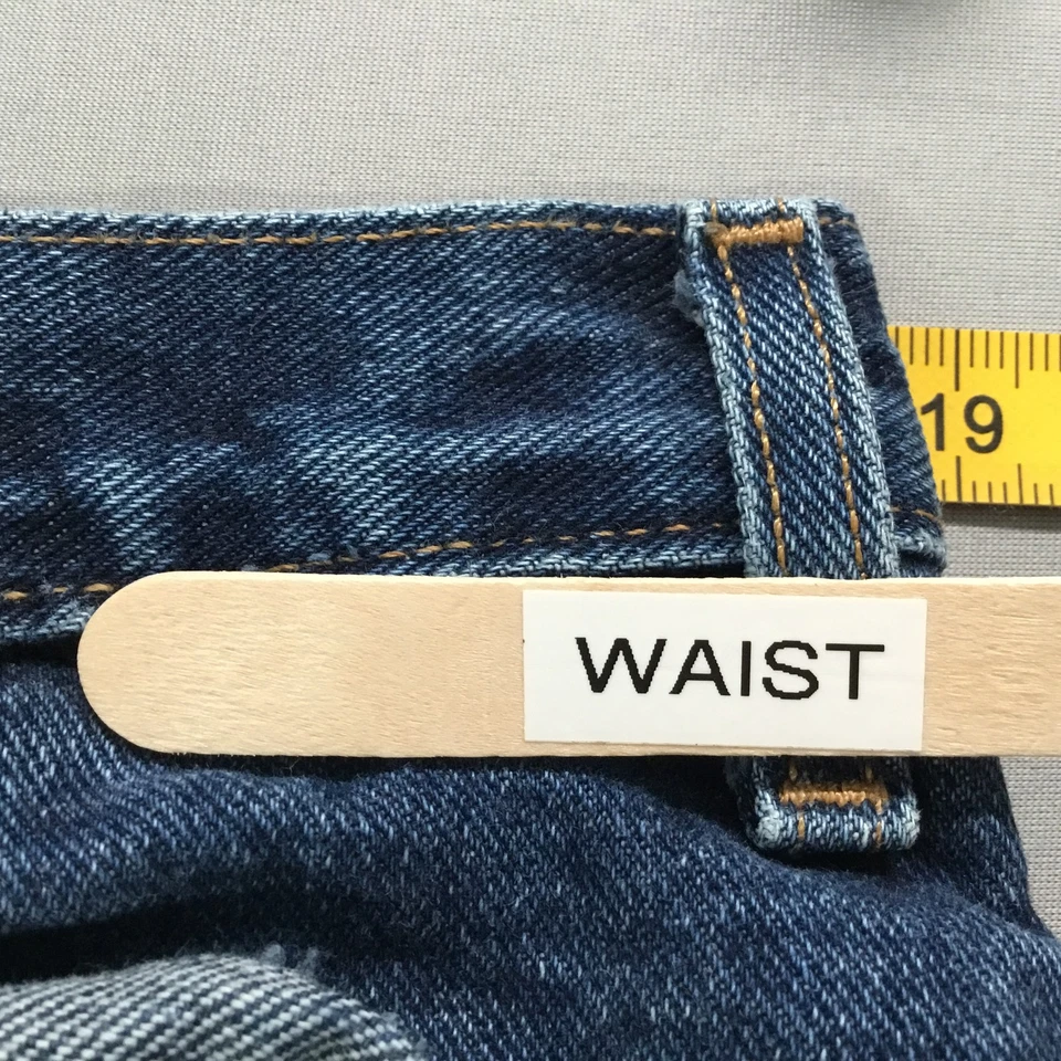 Pantalones de mezclilla John Henry para hombre 38x32 azul clásico 5 bolsillos pierna recta tiro alto Foto 3 de 4