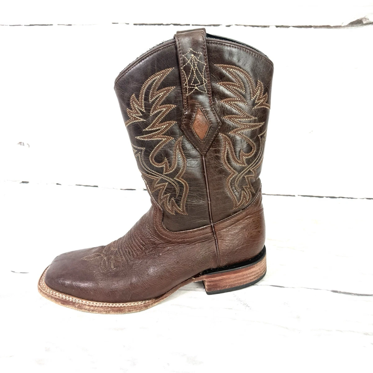 Bottes Western J.B Dillon JBW5001 – Femme – 8.5 – Cuir De Chèvre Marron