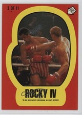 1985 Topps Rocky IV Stickers Rocky Balboa Ivan Drago #3 0ba6