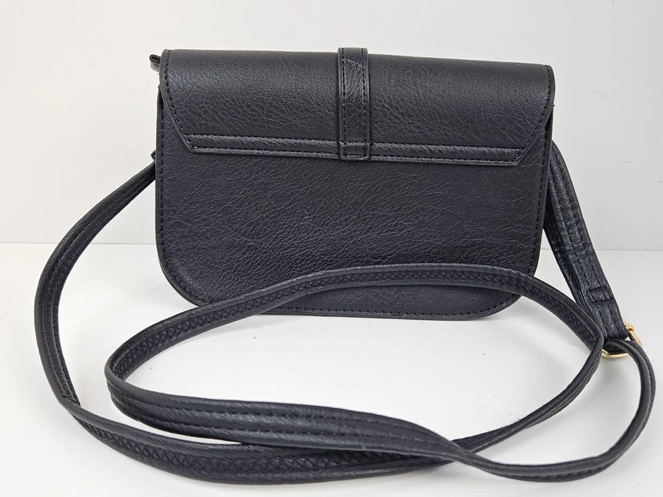 Bolso bandolera Kate Spade negro ~8x6 bolso de hombro con cerradura de llave Foto 2 de 4