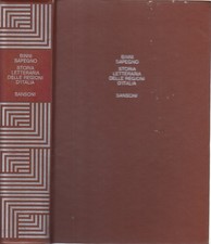 Storia letteraria delle regioni d'Italia - Walter Binni, Natalino Sapegno [1968]