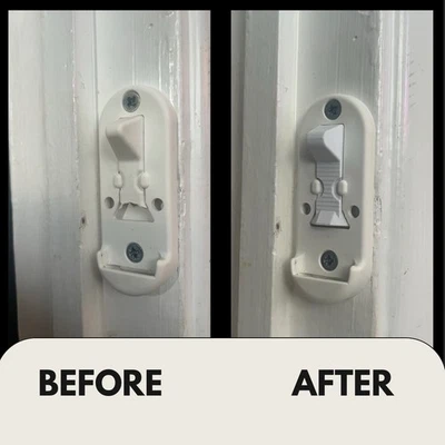 BABY DAN BabyDan Safety Gate Replacement Latch Clip Spare Part for Wall Bracket – White