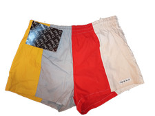Vtg Daniel Axel Mens Swim Trunks Shorts Size S Multicolor Colorblock Lined  NWT
