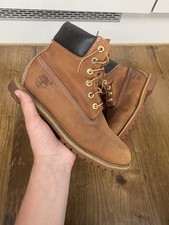 Timberland rust brown distressed nuckbuck 6inch waterproof boots mens size 9.5uk