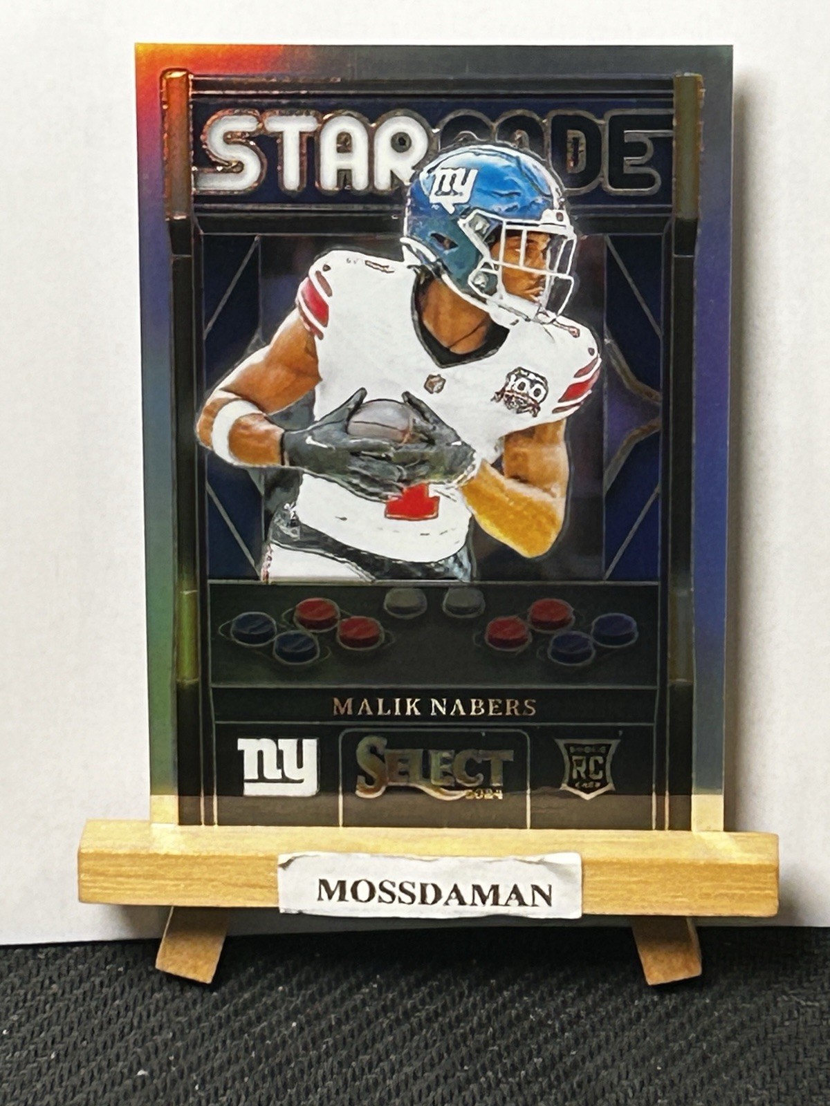 MALIK NABERS 2024 SELECT STARCADE ROOKIE SILVER PRIZM GIANTS RC
