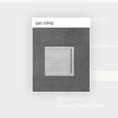 Pikestuff 1009 Louvered Ventilators | HO scale | 3 pack | Plastic | $5 Offer