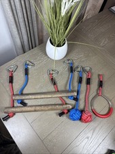 AMhuui Kids Obstacle Course Swing,Barrier, Railing, Outdoor Parts READ SEE PIC