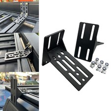 2 Pieces Awning Bracket L Roof Rack Mounting Bracket Side Tent Fixing Clip