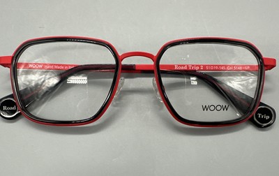 WOOW Road Trip 2 Col 5148 Red/Black Eyeglass Frames 51-19-145