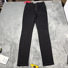 Reformation Women's Cory High  Skinny Button Fly Jeans Stretch Denim Jean Sz 25