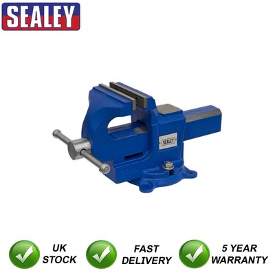 Sealey Quick Action SG Eisenschraubstock mit drehbarer Basis 100 mm QAVE100