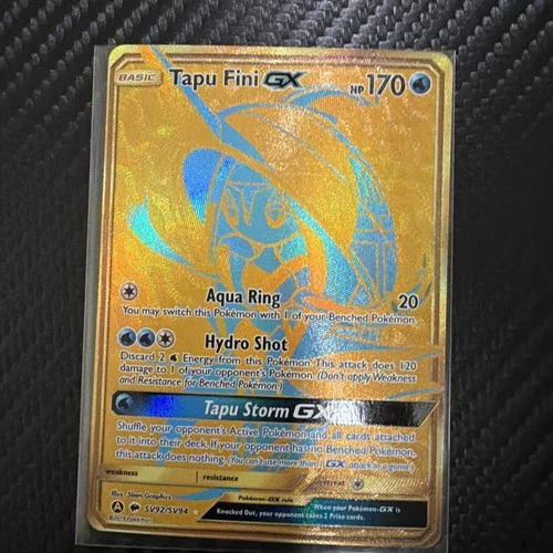 Pokemon Tapu Fini GX SV92/SV94 Sun & Moon Hidden Fates Shiny Vault Near Mint