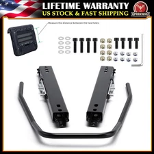 Heavy Duty Seat Slider Track Bracket Aessembly Kit Dual Lock New For NRG Sparco