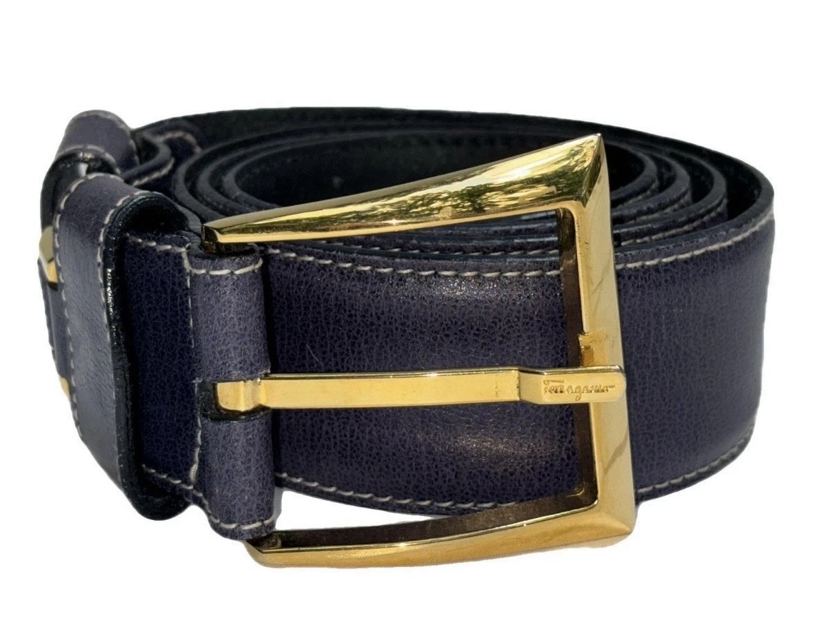 Salvatore Ferragamo Leather Blue Belts for Women for sale | eBay display picture 1