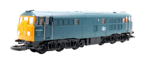 Locomotora diésel Lima calibre OO 205238 BR azul clase 31 004 | Condition: Used