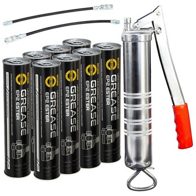 Schmierfett EP-2 Multi.MoS2 Universal 8028 MANNOL 8 X 400 g + Fettpresse BockTec