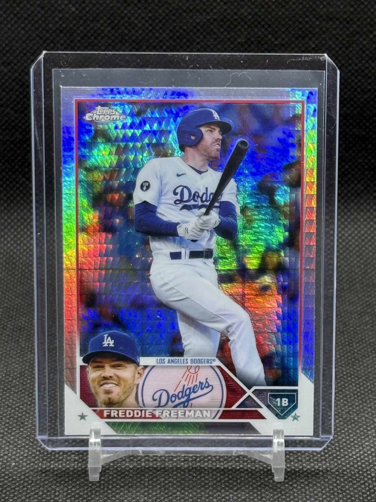 2023 Topps Chrome Freddie Freeman #5 Prizm Refractor