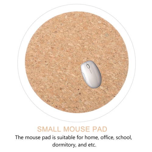 2 pièces tapis de souris en liège base rétro repose paume travail amélioré bureau soutien poignet - Photo 11/12