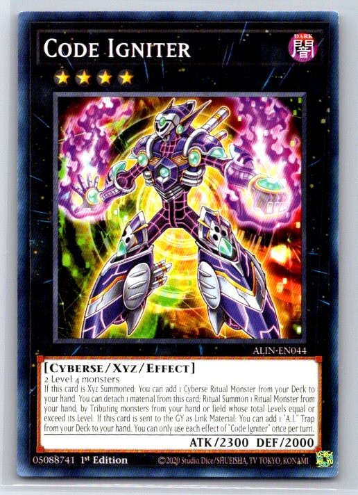 Code Igniter ALIN-EN044 Common / Short Print Alliance Insight Yu-Gi-Oh LP