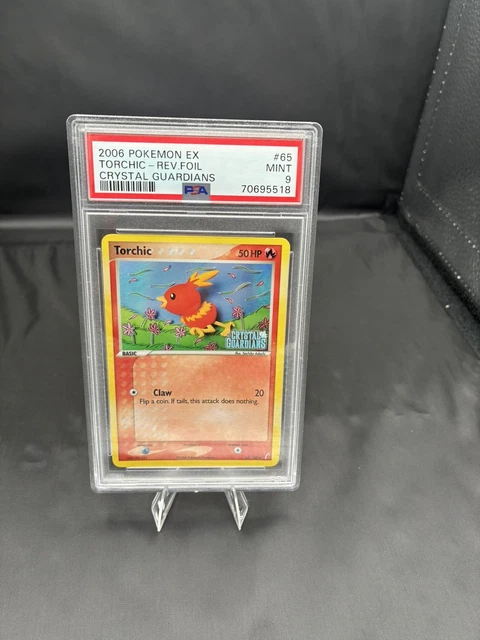 Torchic 65/100 2006 Pokémon EX Crystal Guardians Reverse Holo Rev Foil PSA 9