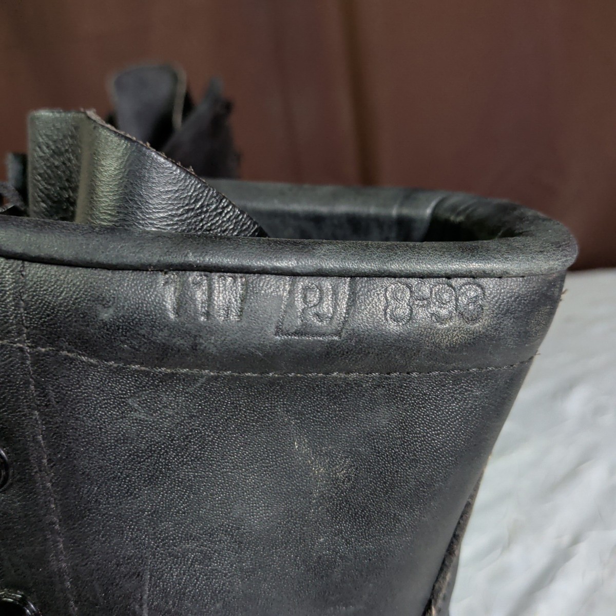 Vintage 1985 RO-Search Military Combat Boots Mens Size 11W Black Leather USA Vintage Vintage Us Military Ro-Search Black Leather Combat  main image 3