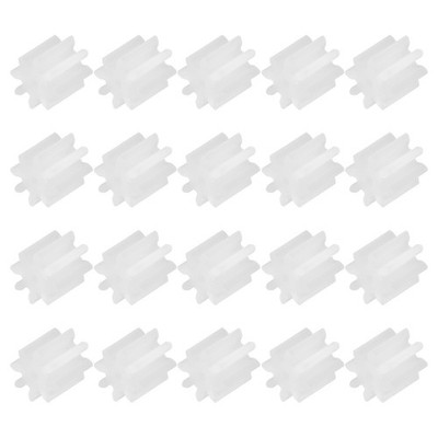 20x 8-Zahn-Kunststoffzahnräder 81A für RC Auto DIY Roboter weiß Modul 0.5