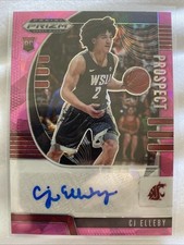 2020 Prizm Draft Picks CJ Elleby Pink Cracked Ice Prospect Auto Trailblazers RC