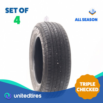 Set of (4) Used 225/65R17 Kumho Eco Solus KL21 102H - 7-9/32