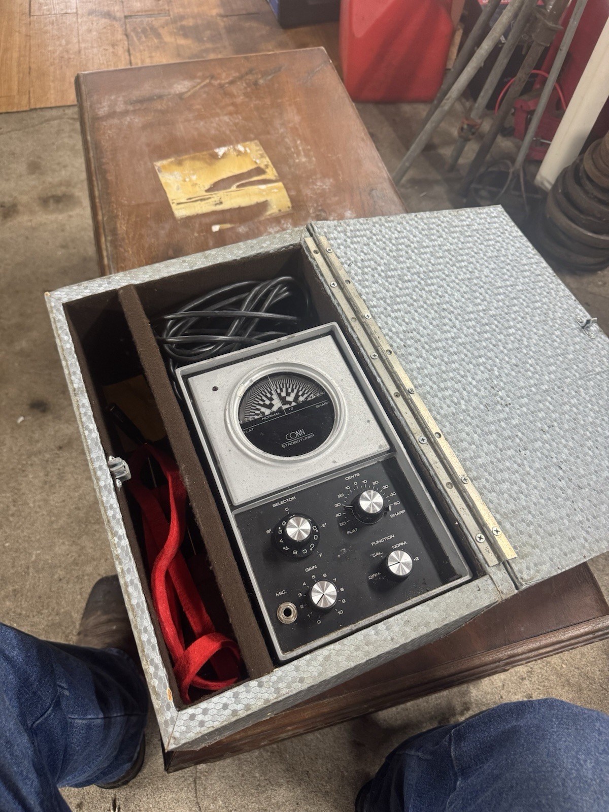 Vintage Conn Strobotuner ST-11  120V 60Hz Strobe Tuner