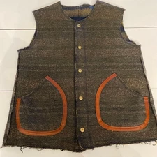 Kapital Vest Unisex Fashion 54cm Chest 62cm Length 4 Used JAPAN