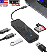 6-in-1 USB 3.2 Type C Hub SD/TF Card Reader High Speed 10Gbps for Windows Linux