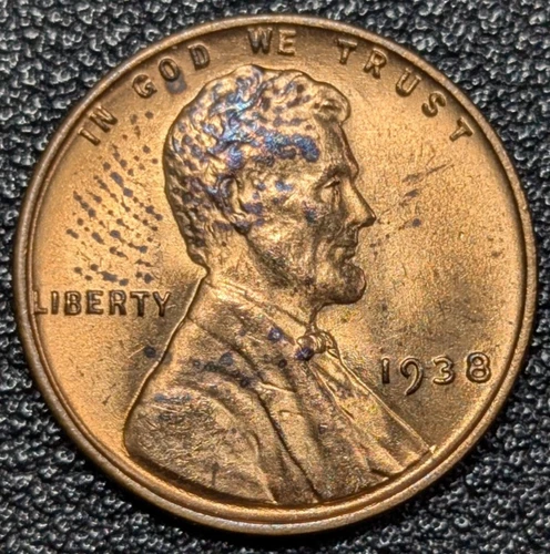1938 Lincoln Wheat Copper Cent 1C - GEM UNC/BU! - Old Glory C&C Daily 1c Auction
