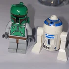 Lego Star Wars Boba Fett Mini figure And R2-D2 Minifigure Lot