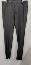 Perry Ellis Men's Portfolio Pindot Charcoal Size 36X36 Dress Pants