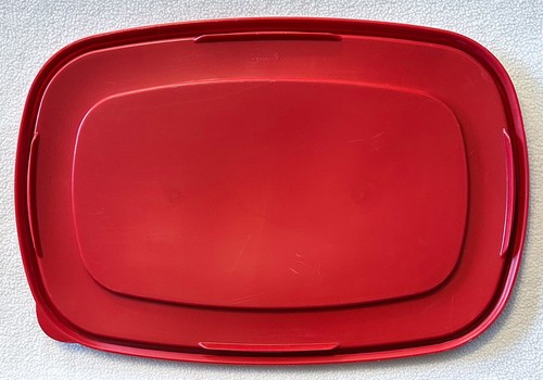 Rubbermaid 7J75 ROT Aufbewahrung Lebensmittel Behälter Deckel leicht zu finden Ersatz 16"x10 3/4" - Bild 2 von 5