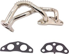Engine Oil Cooler Line Hose Assembly with Gaskets Installed