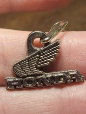vintage Honda Wing logo pewter hat pin or zipper pull