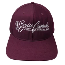 Boise Cascade Snapback Hat Red Large Adjustable Embroidered Richardson