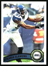 2011 Topps #102 Chris Clemons Seattle Seahawks
