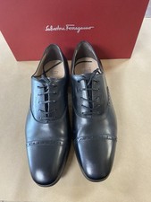 Salvatorre Ferragamo Men's Riley Leather Cap Toe Oxford Dress Shoes, Size 9.5 E