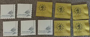 set of 10 cocktail napkins C&O Railroad C&O B&O