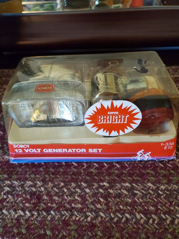 Vintage Dorcy Bike Light Generator Set-unopened and sealed 12 Volt Super Bright