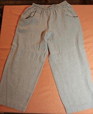 MARC ABBAS GERMANY Leinenhose Stoffhose SommerHose Gr 3 wie 48 / 100% Leinen