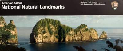 NATURAL LANDMARKS of AMERICAN SAMOA   NATIONAL PARK SERVICE UNIGRID BROCHURE/MAP